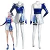 NewCosplay League Of Legends LOL KDA Ahri The Nine-Tailed Fox Women Dress Outfits Halloween Carnival Suit Cosplay Costume New Arrivals