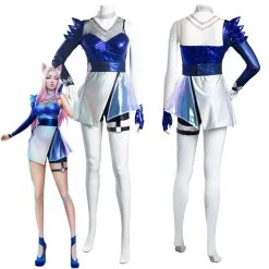 NewCosplay League Of Legends LOL KDA Ahri The Nine-Tailed Fox Women Dress Outfits Halloween Carnival Suit Cosplay Costume New Arrivals