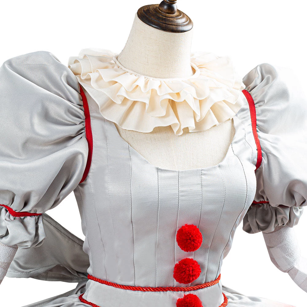 NewCosplay It Pennywise Horror Pennywise The Clown Costume For Women Girls Cosplay Costume New Arrivals 10 NewCosplay It Pennywise Horror Pennywise The Clown Costume For Women Girls Cosplay Costume New Arrivals