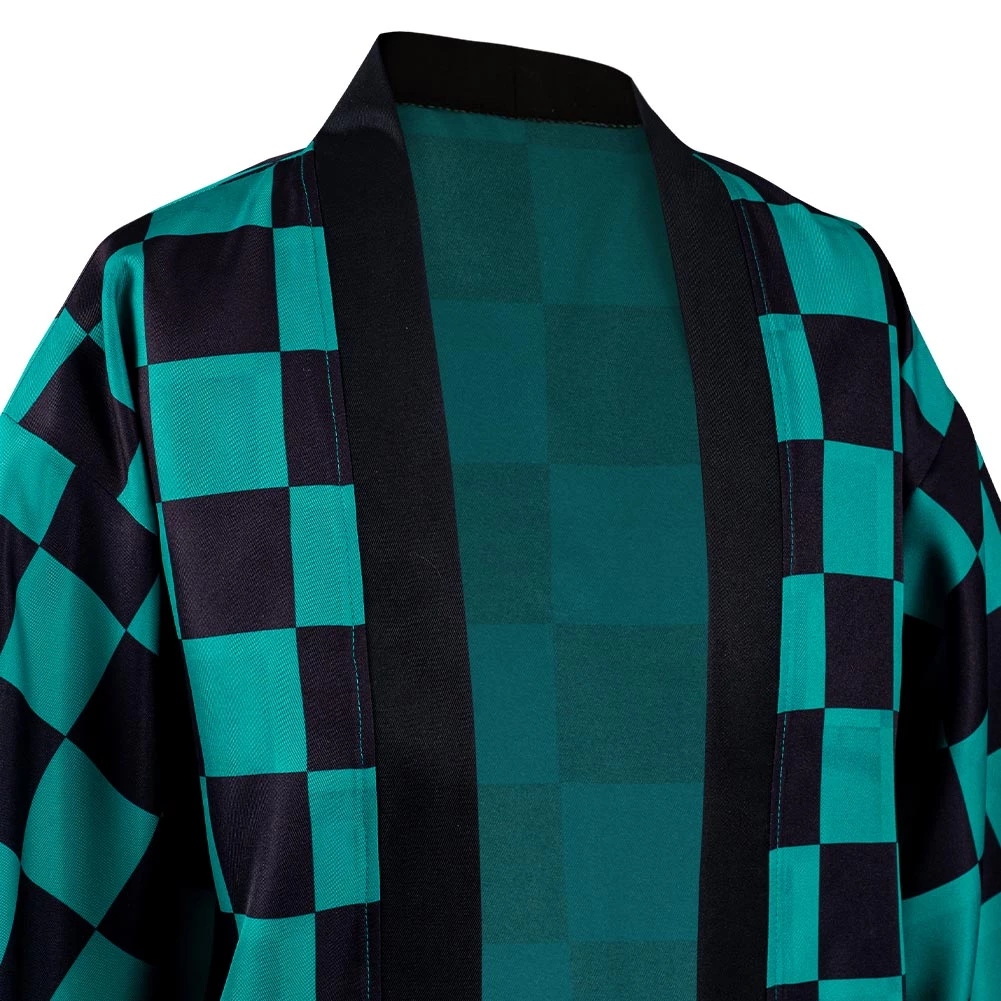 NewCosplay Demon Slayer Kamado Tanjirou Halloween Carnival Suit With Earrings Belt Cosplay Costume 13 NewCosplay Demon Slayer Kamado Tanjirou Halloween Carnival Suit With Earrings Belt Cosplay Costume