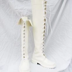 NewCosplay Shinning Wind Caris Philiath Cosplay Boots White New Arrivals