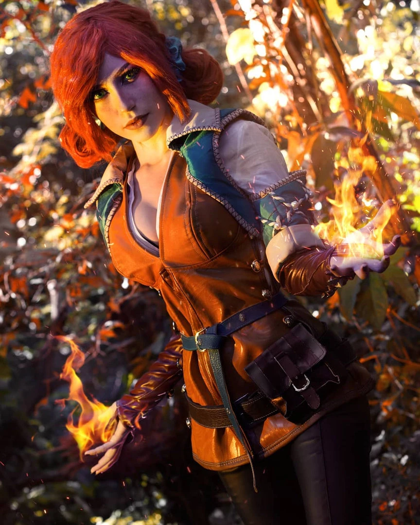 NewCosplay The Witcher 3 Wild Hunt Triss Outfit Cosplay Costume New Arrivals 16 NewCosplay The Witcher 3 Wild Hunt Triss Outfit Cosplay Costume New Arrivals