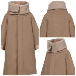 NewCosplay Star Wars Baby Yoda The Mandalorian Fleece Lined Coat Cosplay Costume For Kids