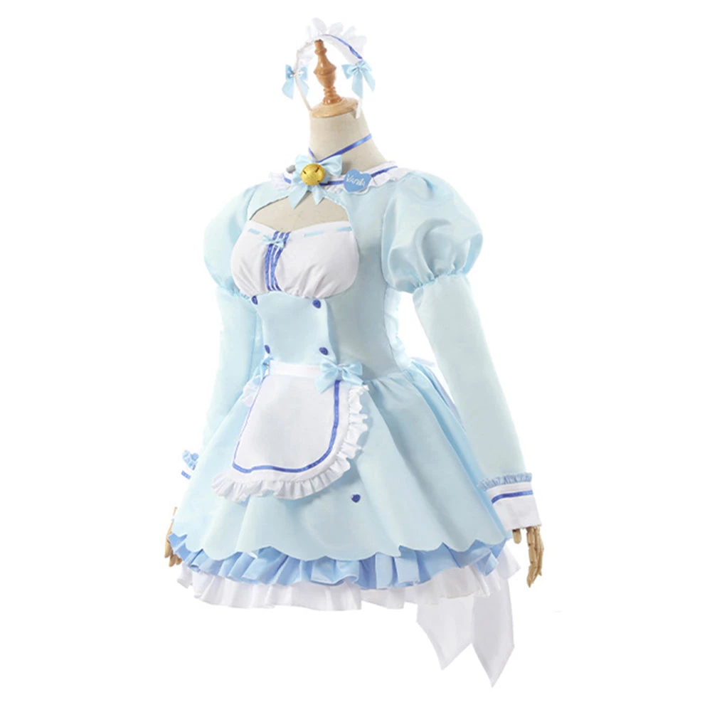 NewCosplay Nekopara Chocola/Vanilla Maid Dress Outfit Halloween Carnival Suit Cosplay Costume 5 NewCosplay Nekopara Chocola/Vanilla Maid Dress Outfit Halloween Carnival Suit Cosplay Costume