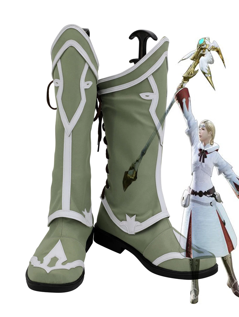 New Cosplaysky Final Fantasy 14 White Mage Cosplay Shoes 3 New Cosplaysky Final Fantasy 14 White Mage Cosplay Shoes