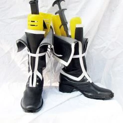 NewCosplay Togainu No Chi GanJi Cosplay Boots Shoes Black New Arrivals