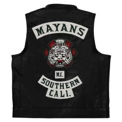 NewCosplay Mayans M.C. Season 3- Ezekiel Reyes Vest Halloween Carnival Suit Cosplay Costume