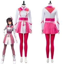 NewCosplay New Arrivals Sakura Wars Shin Sakura Taisen Sakura Amamiya Battle Uniform Set Cosplay Costume