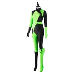 NewCosplay New Arrivals Kim Possible Shego Adult Jumpsuit Halloween Carnival Suit Outfits Cosplay Costume