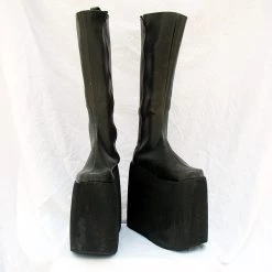 NewCosplay New Arrivals Punk Black Thick Crust Shoes Boots Custom-Made