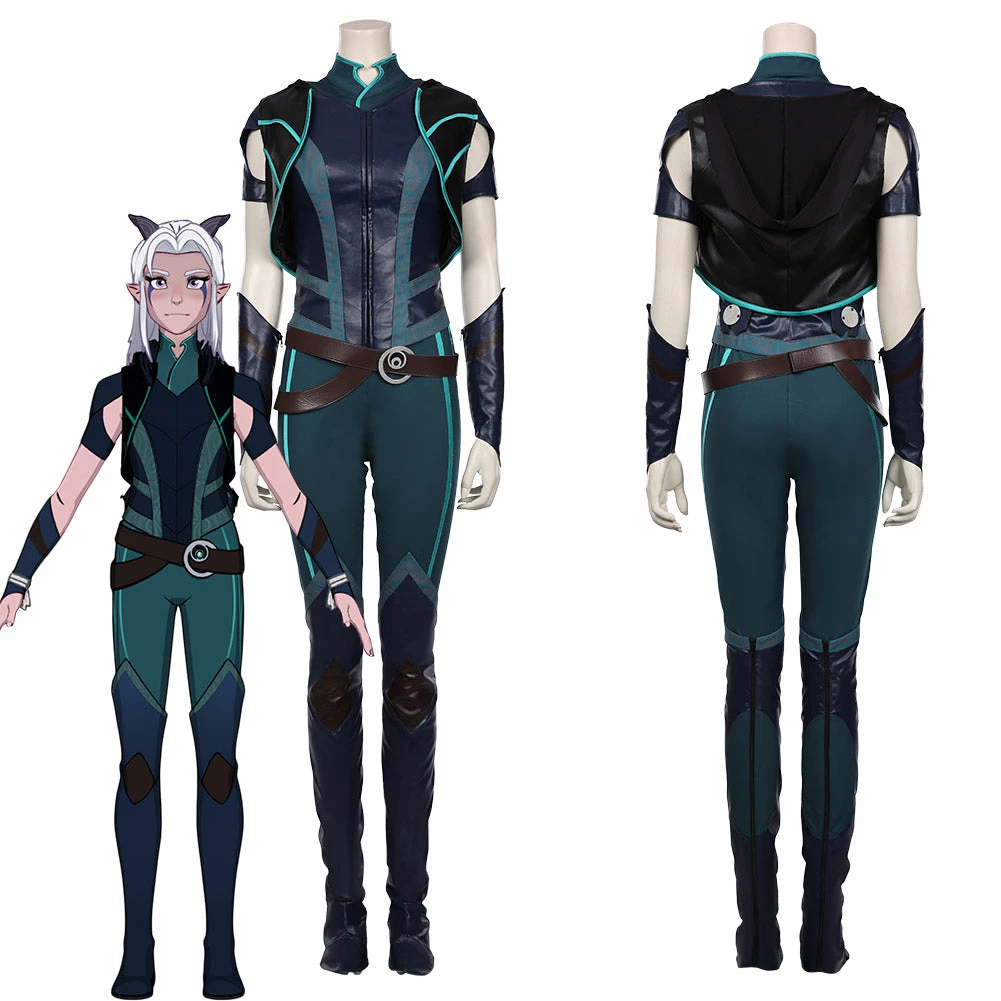 NewCosplay The Dragon Prince-Rayla Vest Pants Halloween Carnival Suit Cosplay Costume New Arrivals 3 NewCosplay The Dragon Prince-Rayla Vest Pants Halloween Carnival Suit Cosplay Costume New Arrivals