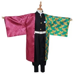 NewCosplay Demon Slayer: Kimetsu No Yaiba Tomioka Giyuu Kids Children Costume Halloween Cosplay Costume New Arrivals