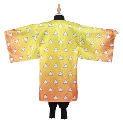 NewCosplay New Arrivals Demon Slayer: Kimetsu No Yaiba Agatsuma Zenitsu Kids Children Cosplay Costume