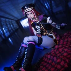 NewCosplay Love Live! Sunshine!! Aqours Sakurauchi Riko Punk Rock Outfit Cosplay Costume