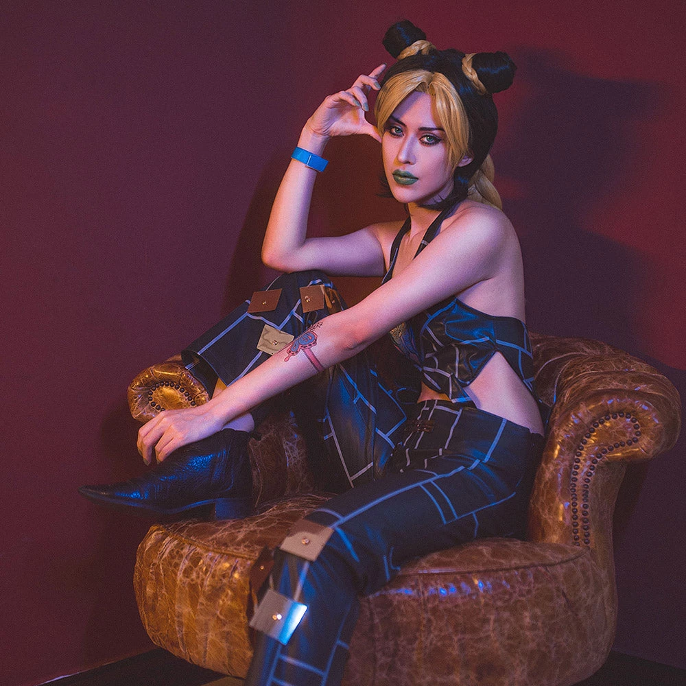 NewCosplay New Arrivals JoJo‘s Bizarre Adventure Jolyne Cujoh Outfits Halloween Carnival Suit Cosplay Costume 16 NewCosplay New Arrivals JoJo‘s Bizarre Adventure Jolyne Cujoh Outfits Halloween Carnival Suit Cosplay Costume