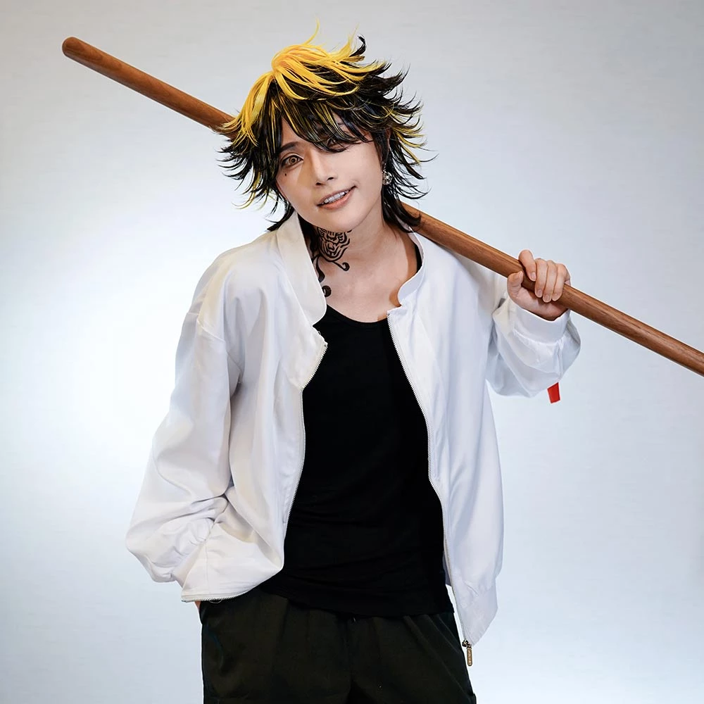 NewCosplay Tokyo Revengers Valhalla Kazutora Hanemiya White Jacket Coat Cosplay Costumes 12 NewCosplay Tokyo Revengers Valhalla Kazutora Hanemiya White Jacket Coat Cosplay Costumes