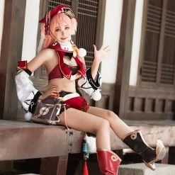 NewCosplay Genshin Impact Yan Fei Outfits Halloween Carnival Suit Cosplay Costume