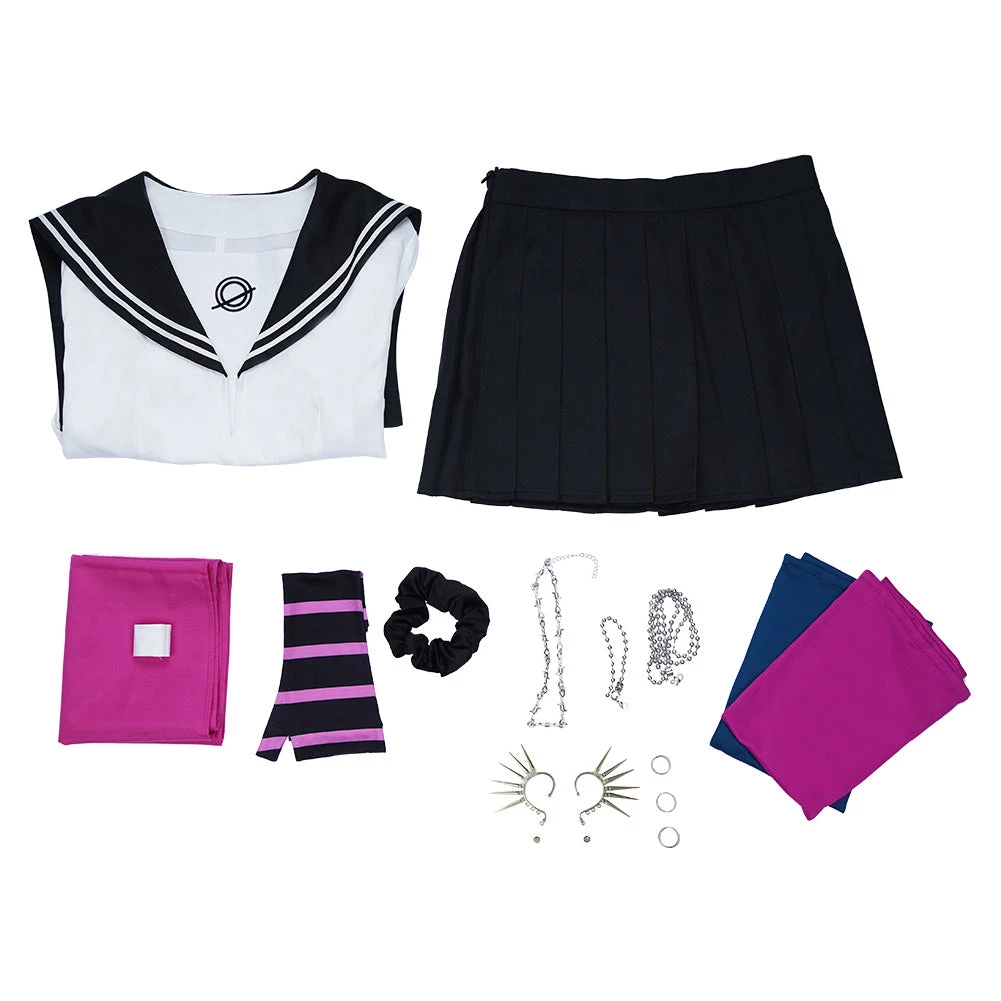 NewCosplay Super Danganronpa 2 Ibuki Mioda Uniform Halloween Carnival Suit Cosplay Costume 13 NewCosplay Super Danganronpa 2 Ibuki Mioda Uniform Halloween Carnival Suit Cosplay Costume