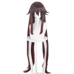 NewCosplay Genshin Impact HuTao Heat Resistant Synthetic Hair Carnival Halloween Party Props Cosplay Wig