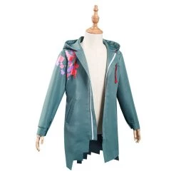 NewCosplay New Arrivals Danganronpa Nagito Komaeda Kids Children Army Green Jacket Coat Cosplay Costume