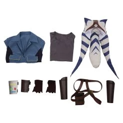 NewCosplay Star Wars: The Clone Wars Season 7 Ahsoka Tano Overalls Halloween Carnival Suit Cosplay Costume New Arrivals