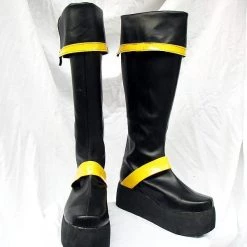 NewCosplay D.Gray-man Kanda Yuu Cosplay Boots Black