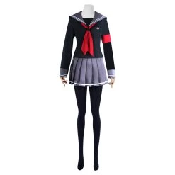 NewCosplay Super Danganronpa 2: Goodbye Desperate Academy-Peko Pekoyama School Uniform Dress Outfits Halloween Carnival Suit Cosplay Costume