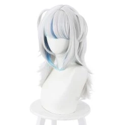 NewCosplay New Arrivals Hololive English VTuber Gawr Gura Heat Resistant Synthetic Hair Carnival Halloween Party Props Cosplay Wig