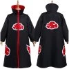NewCosplay Naruto Akatsuki Kids Children Zip Up Coat Halloween Carnival Suit Cosplay Costume New Arrivals