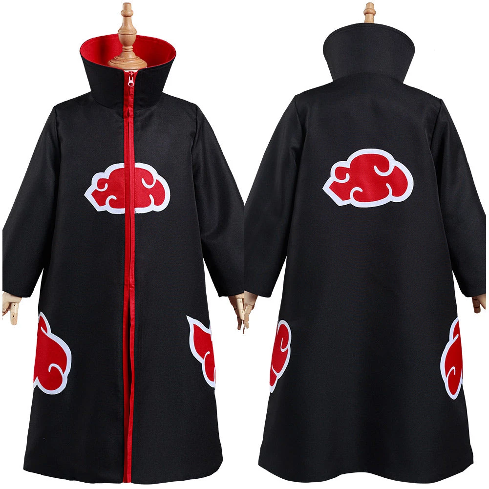 NewCosplay Naruto Akatsuki Kids Children Zip Up Coat Halloween Carnival Suit Cosplay Costume New Arrivals 3 NewCosplay Naruto Akatsuki Kids Children Zip Up Coat Halloween Carnival Suit Cosplay Costume New Arrivals