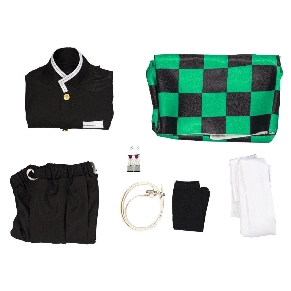 NewCosplay New Arrivals Demon Slayer: Kimetsu No Yaiba Kamado Tanjirou Kids Children Kimono Cosplay Costume 11 NewCosplay New Arrivals Demon Slayer: Kimetsu No Yaiba Kamado Tanjirou Kids Children Kimono Cosplay Costume