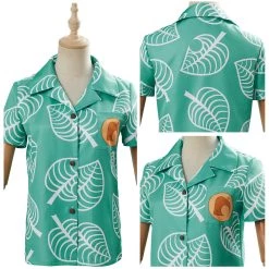 NewCosplay Adult Animal Crossing Timmy & Tommy Short Sleeve Shirts Top Cosplay Costume New Arrivals