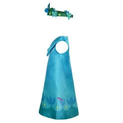 NewCosplay Trolls 2：World Tour Poppy Kids Children Dress Halloween Carnival Costume Cosplay Costume
