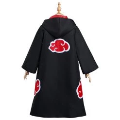 NewCosplay Naruto Akatsuki Kids Children Hooded Zip Up Coat Halloween Carnival Suit Cosplay Costume