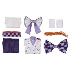 NewCosplay Demon Slayer Kochou Shinobu Cosplay Costume Maid Dress Outfits Halloween Carnival Suit