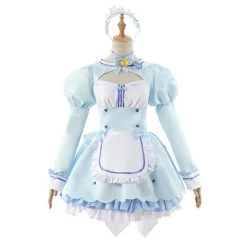 NewCosplay Nekopara Chocola/Vanilla Maid Dress Outfit Halloween Carnival Suit Cosplay Costume