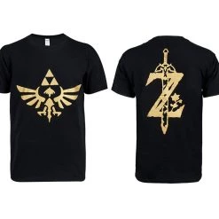 NewCosplay The Legend Of Zelda :Breath Of The Wild Black Short T-shirt New Arrivals