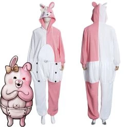 NewCosplay Danganronpa Dangan Ronpa Monokuma And Monomi Sleepwear Halloween Carnival Cosplay Costume