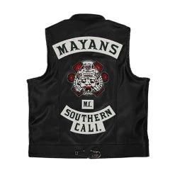 NewCosplay Mayans M.C. Season 3 Angel Reyes Vest Halloween Carnival Suit Cosplay Costume New Arrivals