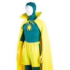 NewCosplay WandaVision Vision Jumpsuit Cloak Outfits Halloween Carnival Suit Cosplay Costume New Arrivals