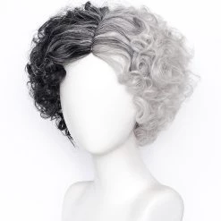 New Cosplaysky New Arrivals Cruella De Vil Estella Heat Resistant Synthetic Hair Carnival Halloween Party Props Cosplay Wig