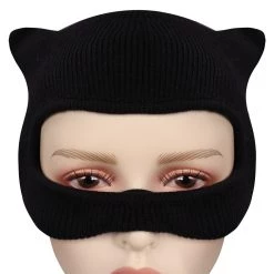 NewCosplay The Batman 2022 - Selina Kyle / Catwoman Mask Cosplay Knitted Masks Cosplay Props New Arrivals