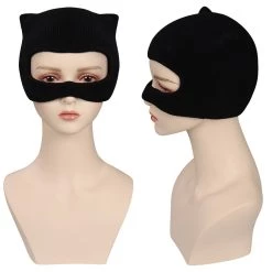 NewCosplay The Batman 2022 - Selina Kyle / Catwoman Mask Cosplay Knitted Masks Cosplay Props New Arrivals
