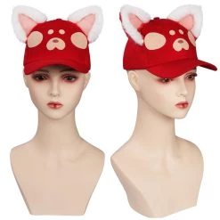 NewCosplay Turning Red Red Panda Cosplay Hat Cap Halloween Carnival Costume Accessories New Arrivals
