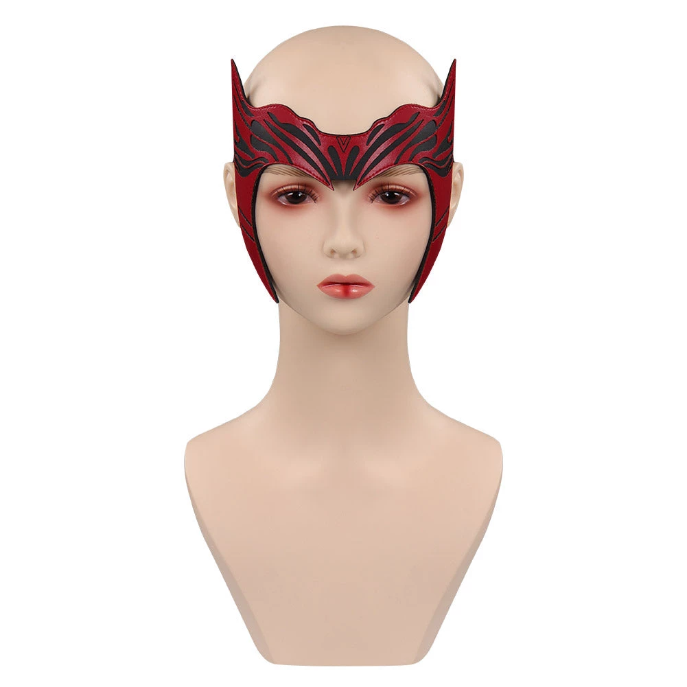 NewCosplay Doctor Strange In The Multiverse Of Madness - Scarlet Witch Mask Cosplay PU Masks Costume Props 4 NewCosplay Doctor Strange In The Multiverse Of Madness - Scarlet Witch Mask Cosplay PU Masks Costume Props