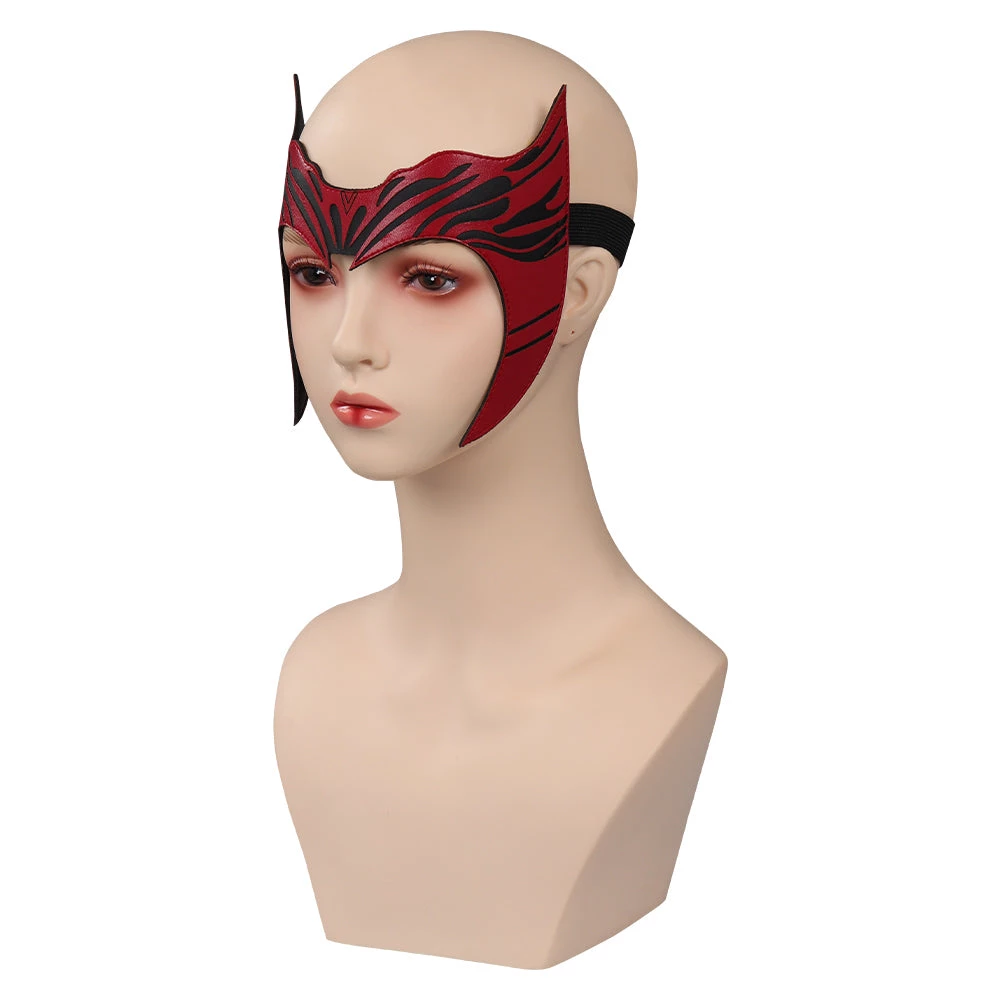 NewCosplay Doctor Strange In The Multiverse Of Madness - Scarlet Witch Mask Cosplay PU Masks Costume Props 5 NewCosplay Doctor Strange In The Multiverse Of Madness - Scarlet Witch Mask Cosplay PU Masks Costume Props