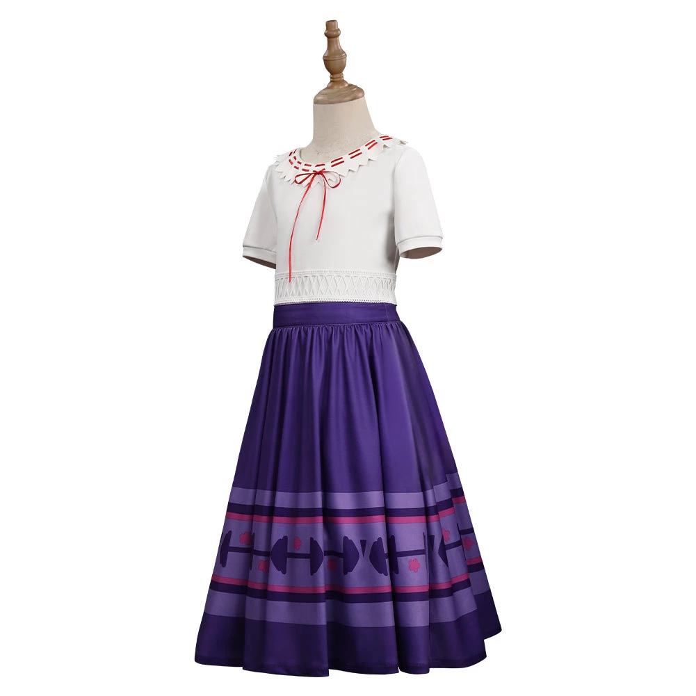 NewCosplay New Arrivals Encanto Luisa Madrigal T-shirt Skirt Outfits Halloween Carnival Cosplay Costume For Kids Children 5 NewCosplay New Arrivals Encanto Luisa Madrigal T-shirt Skirt Outfits Halloween Carnival Cosplay Costume For Kids Children