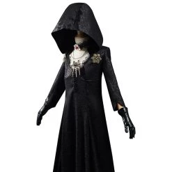 NewCosplay Resident Evil Village Bela Dimitrescu Vampire Lady Bela Dimitrescu Dress Outfits Kids Children Halloween Carnival Suit Cosplay Costume