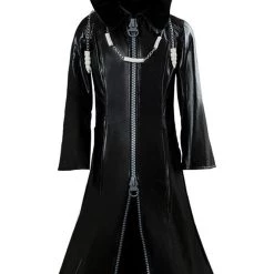 NewCosplay Organization XIII Kingdom Hearts II Cosplay Pleather Coat Costume New Version