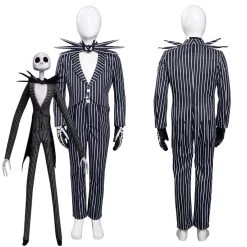 NewCosplay New Arrivals The Nightmare Before Christmas Jack Skellington Cosplay Costume For Kids Children